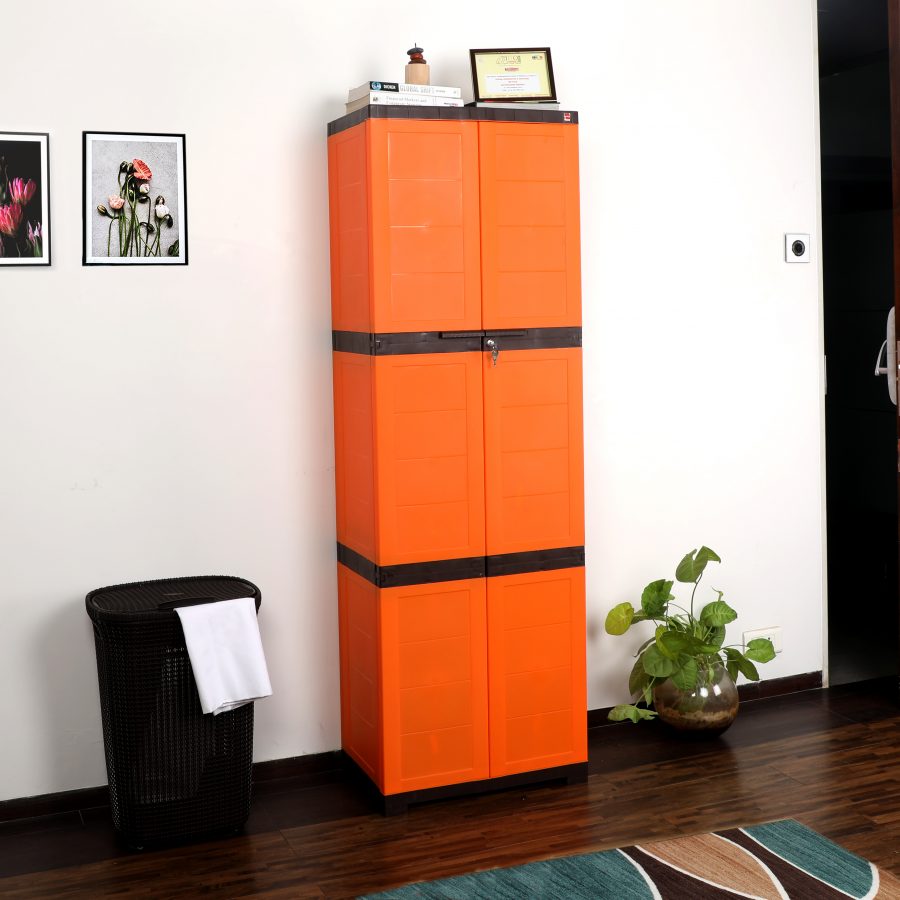 cello novelty large cupboard orange brown