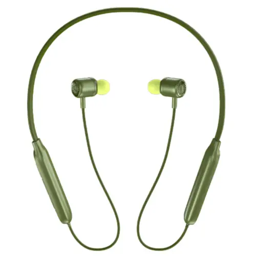 Noise Bravo In-Ear Wireless Neckband with Microphone, Bluetooth 5.2, 35 Hours Playtime (Neon Green)