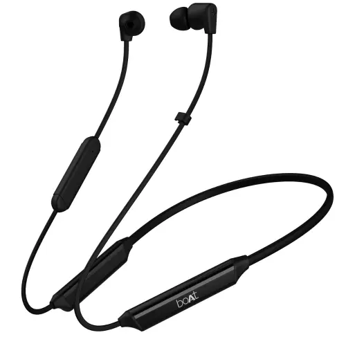 boAt Rockerz Trinity Wireless Neckband with Crystal Bionic Sound powered by HiFi DSP, 10mm Drivers, Up to 150 hours Playback (Cosmic Black)