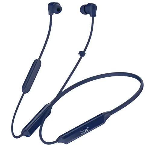 boAt Rockerz Trinity Wireless Neckband with Crystal Bionic Sound powered by HiFi DSP, 10mm Drivers, Up to 150 hours Playback (Just Blue)