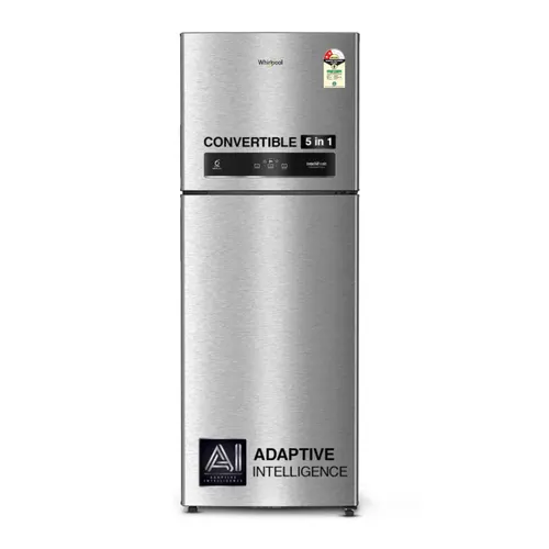 Whirlpool 431 Litres 2 Star Frost Free Refrigerator with 5 in 1 Convertible Modes, Intellisense Inverter Technology (IFINVCNV480AS2SZ)
