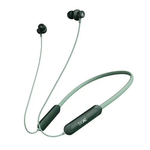 boAt Rockerz Bliss Wireless Neckband with 30 Hours Playback, ASAPâ?Charge, BEASTâ?Mode, ENxâ?Technology, Spatial Bionic Sound (Sea Green)