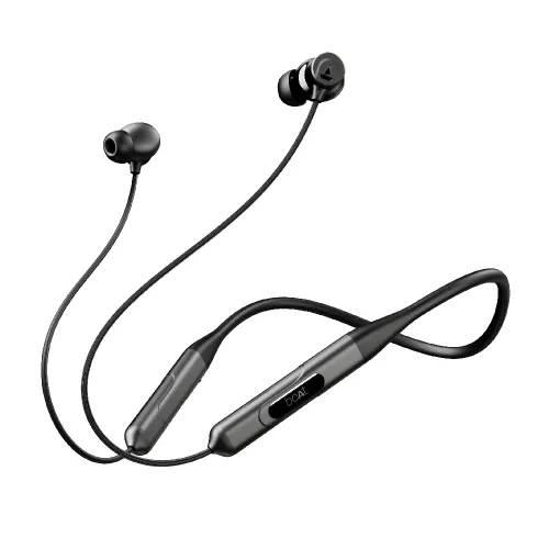 boAt Rockerz 255 ANC Neckband with 13 mm Drivers, 100 Hours Playtime, Active Noise Cancellation, 3 Mics (Raven Black)