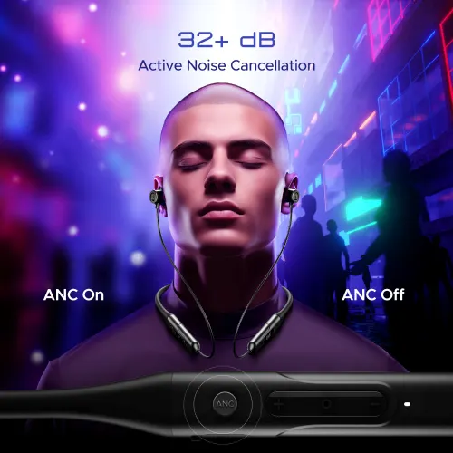 boAt Rockerz 255 ANC Neckband with 13 mm Drivers, 100 Hours Playtime, Active Noise Cancellation, 3 Mics (Raven Black) 4 boAt Rockerz 255 ANC Neckband with 13 mm Drivers, 100 Hours Playtime, Active Noise Cancellation, 3 Mics (Raven Black)
