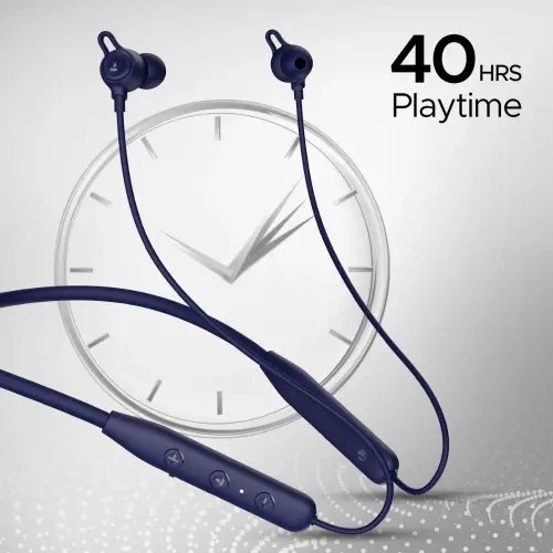 boAt Rockerz 109 Neckband with ENx Technology, ASAP Charge, IPX5 Water Resistance, 10mm Drivers (Cool Blue)