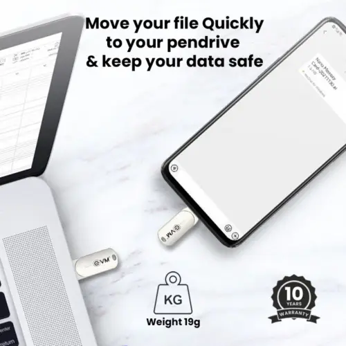 EVM Elite Nano 64GB Type-C OTG USB 3.2 GEN 1 Pendrive with Major IC Chipsets, Universal Compatibility 5 EVM Elite Nano 64GB Type-C OTG USB 3.2 GEN 1 Pendrive with Major IC Chipsets, Universal Compatibility