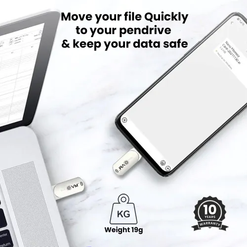 EVM 128GB Elite Nano Type-C OTG USB 3.2 Gen 1 Pendrive with Universal Compatibility, Ultra Fast Access 5 EVM 128GB Elite Nano Type-C OTG USB 3.2 Gen 1 Pendrive with Universal Compatibility, Ultra Fast Access