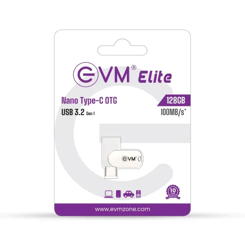 EVM 128GB Elite Nano Type-C OTG USB 3.2 Gen 1 Pendrive with Universal Compatibility, Ultra Fast Access 7 EVM 128GB Elite Nano Type-C OTG USB 3.2 Gen 1 Pendrive with Universal Compatibility, Ultra Fast Access