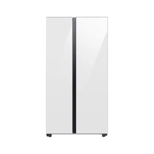 Samsung 653L BESPOKE Convertible 5in1 Side by Side Refrigerator with 3 Star, Twin Cooling Plus, Digital Inverter Compressor (RS76CB81A312,Clean White)