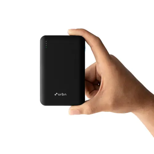 URBN 20000 mAh Nano Power Bank with Triple Output |  22.5W Superfast Charging |  PD & Quick Charge Compatible (Black)