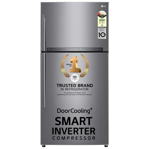 LG 592 Litres 1 Star Frost Free Double Door Refrigerator with Inverter Technology, Deodorizer (GR-H812HLHM)