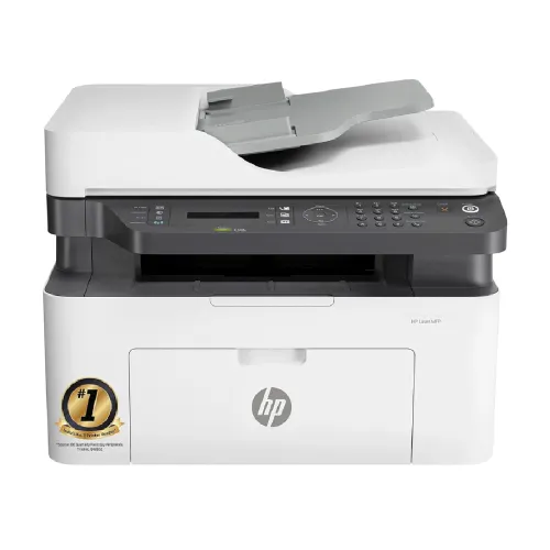 HP MFP 1188fnw All in One Laser Printer with Built-in Wi-Fi | Print, Copy, Scan, Fax Functions | White (1188FNW)