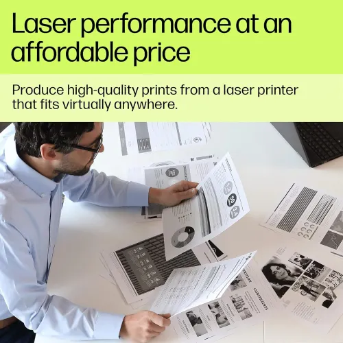 HP MFP 1188fnw All in One Laser Printer with Built-in Wi-Fi | Print, Copy, Scan, Fax Functions | White (1188FNW)