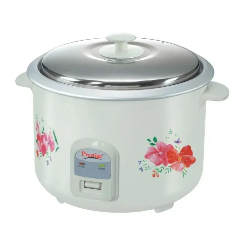 Prestige PRWO 2.8-2 Open Type with Double Pot Rice Cooker, Detachable Power Cord Scoop Holder, Additional Cooking Pan, Keep Warm Mode  (41270)