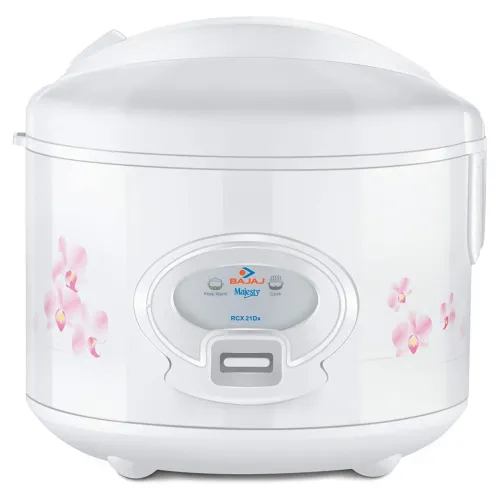 Bajaj Majesty RCX21 Deluxe Multifunction Cooker with Cool Touch Handles, 1.8Litres, Closed Lid Type, Auto Keep Warm Function, Steam & Cooking
