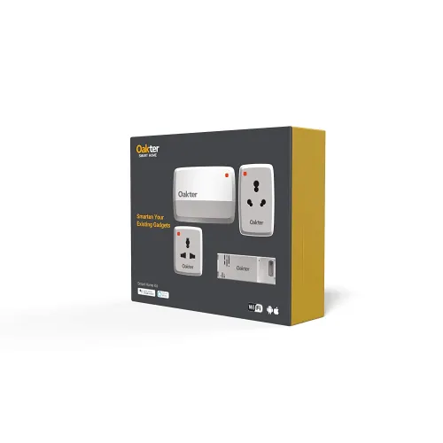 Oakter Smart Home Kit (Smart Plugs with Quadra Smart Box) 4 Oakter Smart Home Kit (Smart Plugs with Quadra Smart Box)