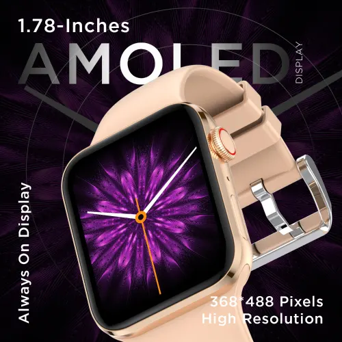 Fire-Boltt Visionary with AMOLED Display, 100+ Sports Mode, TWS Connection, Voice Assistance, IP68 Rating (Gold) 2 Fire-Boltt Visionary with AMOLED Display, 100+ Sports Mode, TWS Connection, Voice Assistance, IP68 Rating (Gold)