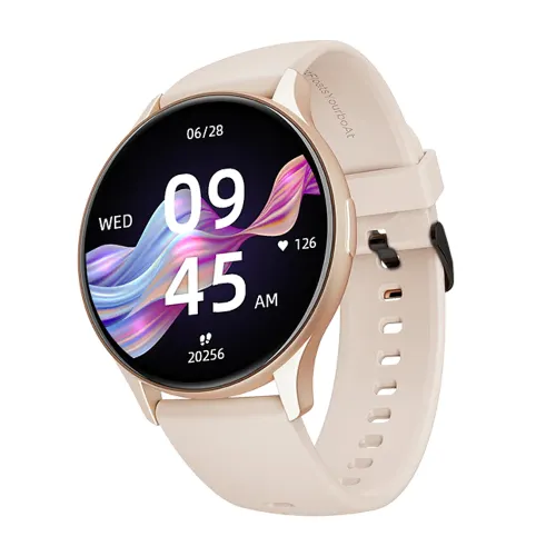 Store Display Unit - boAt Lunar Peak Bluetooth Calling Smartwatch with 1.45 inch (3.68 cm) AMOLED Display, 100+ Sports Mode, Stocks & SOS (Rose Gold)