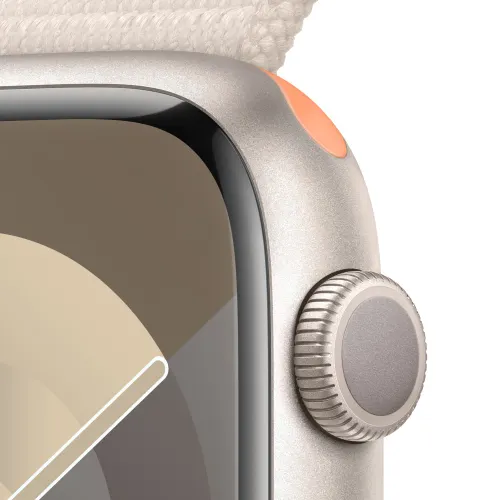 Apple Watch Series 9 (45mm, GPS) Starlight Aluminium Case with Starlight Sport Loop 3 Apple Watch Series 9 (45mm, GPS) Starlight Aluminium Case with Starlight Sport Loop