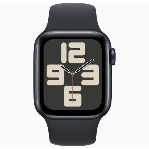 Apple Watch SE (40mm, GPS) Midnight Aluminium Case with Midnight Sport Band - S/M (Band fits 130-180mm wrists)