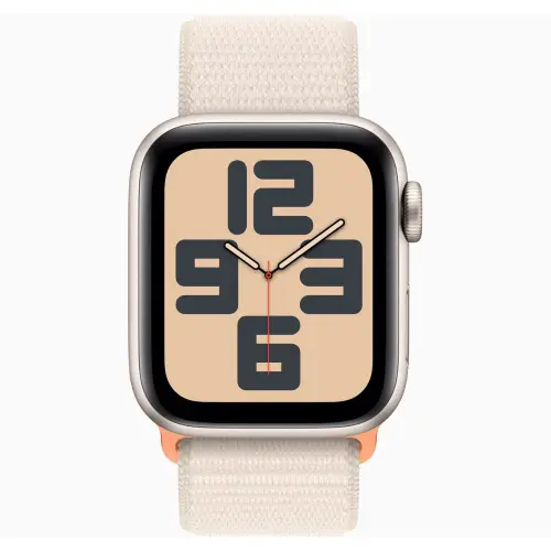 Apple Watch SE (40mm, GPS) Starlight Aluminium Case with Starlight Sport Loop