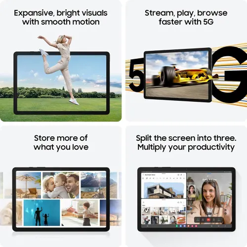 Samsung Galaxy Tab A9+ 5G 11 inch (27.82 cm) Wifi+5G | 8GB RAM, 128GB ROM, 7040 mAh Battery (Gray)