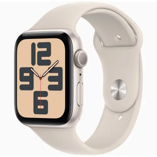 Apple Watch SE (44mm, GPS) Starlight Aluminium Case with Starlight Sport Band - S/M (Band fits 130-180mm wrists) 2 Apple Watch SE (44mm, GPS) Starlight Aluminium Case with Starlight Sport Band - S/M (Band fits 130-180mm wrists)