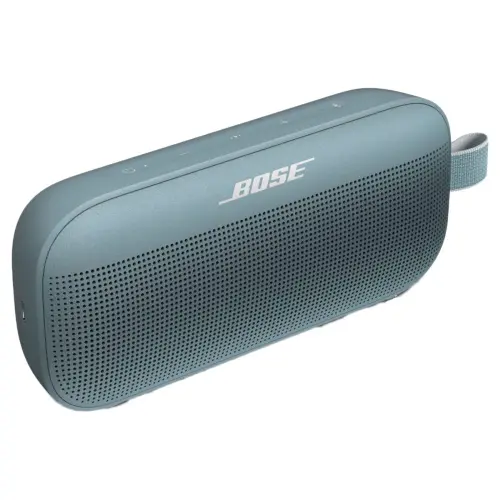 Bose SoundLink Flex Portable Bluetooth Speaker with Positioniq Technology,12 hours of battery life, (Stone Blue)