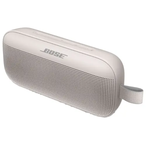 Bose SoundLink Flex Portable Bluetooth Speaker with Positioniq Technology,12 hours of battery life, (White Smoke)