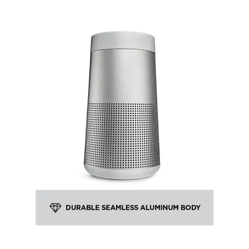 Bose SoundLink Revolve (Series II), Portable Bluetooth Speaker with 360Â° Wireless Surround Sound,13 Hours of Battery Life, Luxe Silver (Gray)