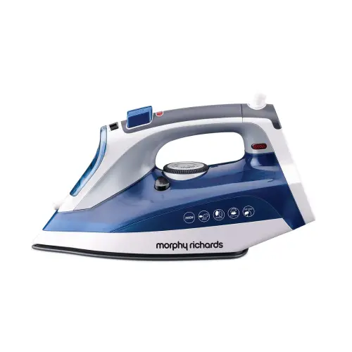 Morphy Richards Super Glide 2000 W Steam Iron With Ceramic-Coated Soleplate (Blue & White)