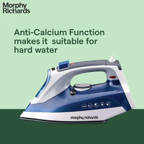 Morphy Richards Super Glide 2000 W Steam Iron With Ceramic-Coated Soleplate (Blue & White) 5 Morphy Richards Super Glide 2000 W Steam Iron With Ceramic-Coated Soleplate (Blue & White)