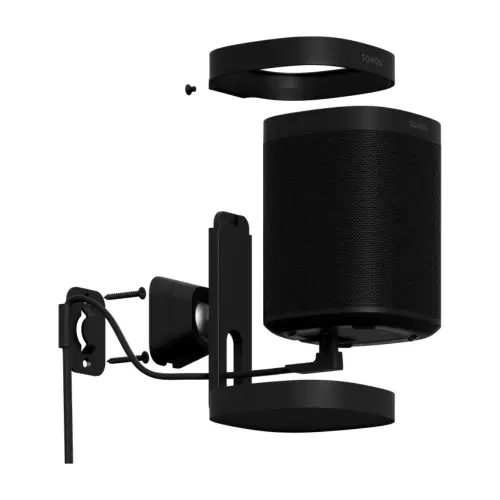 Sonos One Wall Mount for Sonos One, One SL (Black) 2 Sonos One Wall Mount for Sonos One, One SL (Black)