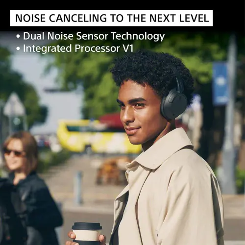 Sony WH-CH720N Wireless Headphones with Active Noise Cancellation, with Mic, Up To 35 Hours Playtime (Black) 3 Sony WH-CH720N Wireless Headphones with Active Noise Cancellation, with Mic, Up To 35 Hours Playtime (Black)