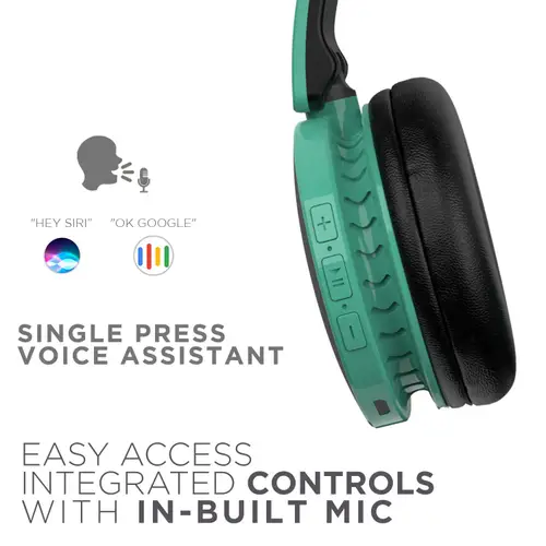 boAt Rockerz 370 Headphone with Bluetooth V5.0, 40mm Driver, Up to 12 Hours Playtime (Gregarious Green) 4 boAt Rockerz 370 Headphone with Bluetooth V5.0, 40mm Driver, Up to 12 Hours Playtime (Gregarious Green)