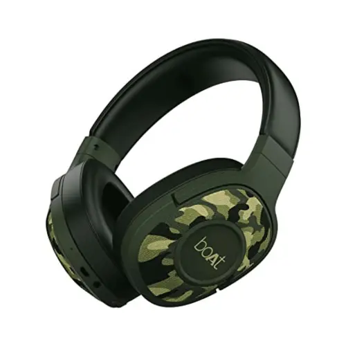 boAt Rockerz 558 Bluetooth Headphone with 50mm premium drivers, Immersive Audio, Physical Noise Isolation (Army Green)