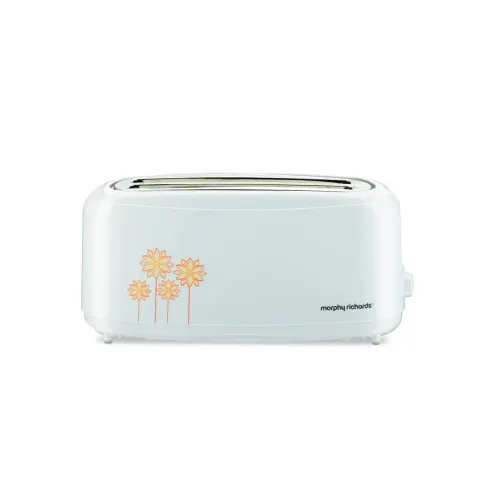Morphy Richards AT402 4 Slice Pop-up Toaster with Hi-lift Function, Variable Browning Control, Cool Touch Body, Removable Crumb Tray