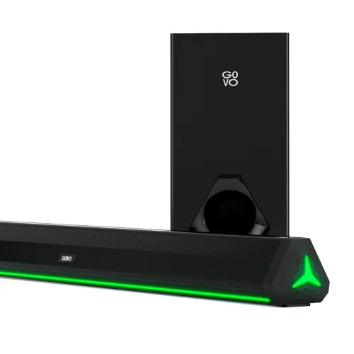 GOVO GoSurround 900 | 200W Soundbar with 6.5 inch Subwoofer, 2.1 Channel, 4 Equalizer Modes, LED Display, Bluetooth V5.3 (Black)