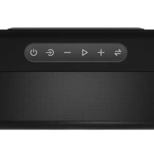 Portronics Sound Slick V Wireless Soundbar With 80W Sound Delivery, 3.5mm AUX Jack, Optical Input (Black)