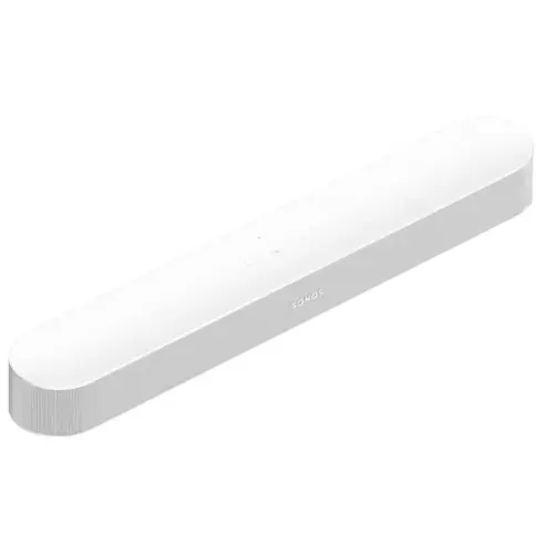 Sonos Beam 2 Wireless Soundbar Works with Amazon Alexa and Google Assistant, Dolby Atmos, Apple AirPlay 2, TV remote sync (White)