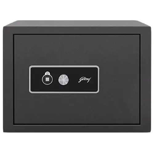Godrej Home Safe Keylock Mechanical NX Pro with Twin Solid Steel Shooting Bolts, 15 Litres, Tough Metal Build, Anchoring Provision (Grey)