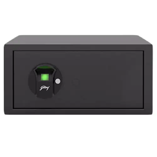 Godrej Home Safe Bio NX Pro with Motorised Lock for Enhanced Safety, 25 Litres, Store Up to 30 Fingerprints, Anchoring Provision (Grey)