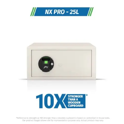 Godrej Home Safe 25 Litres Biometric Nx Pro (Ivory)