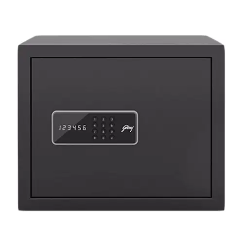 Godrej Home Safe Digital NX Pro with Motorised Lock, 30 Liters, USB & Key for Emergency Access, Anchoring Provision, Low Battery Indicator (Grey)