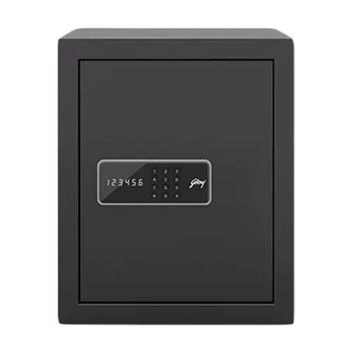 Godrej Home Safe Digital NX Pro with Motorised Lock, 40 Liters, USB & Key for Emergency Access, Low Battery Indicator (Grey)