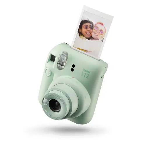 Fujifilm instax Mini 12 EXD Instant Camera with Automatic Exposure, Close-up Shooting, Selfie Mirror (Green)