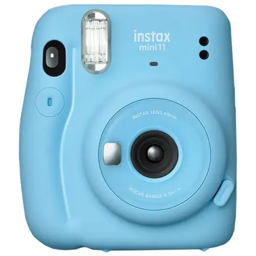 Fujifilm instax Mini 11 Instant Camera with Built in Lens, Automatic Exposure, Close-up Shooting, Selfie Mirror, Sky Blue (16655156)