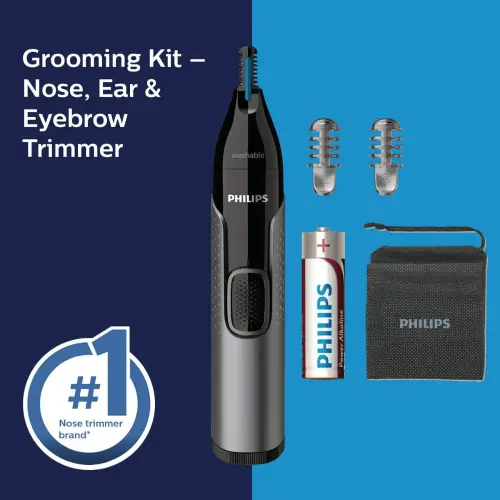 Philips 3000 Series Nose, Ear & Eyebrow Trimmer with Protective Guard System, Gray (NT3650-16) 7 Philips 3000 Series Nose, Ear & Eyebrow Trimmer with Protective Guard System, Gray (NT3650-16)