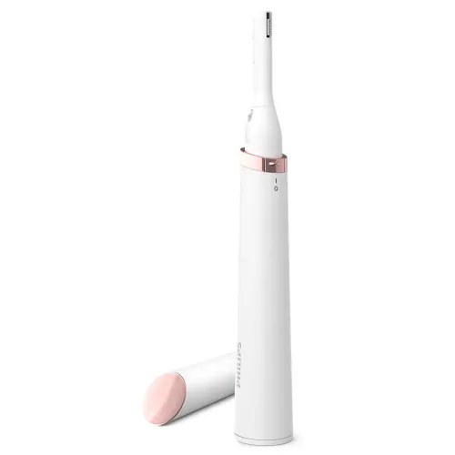 Philips Touch-UP Pen Trimmer with 2 Length Setting, Ceramic Pearl White (HP6388-00)