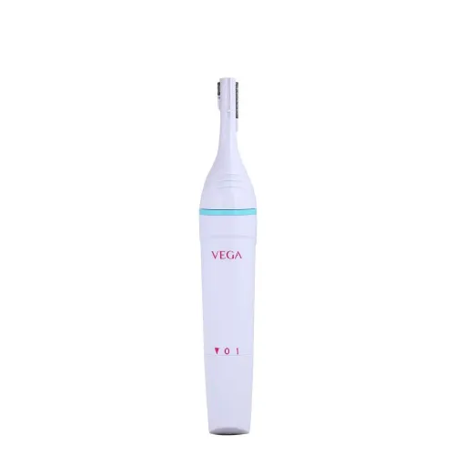 Vega Silk Touch Trimmer with 2-Sided Precision Triming Head, White (VHBT01)